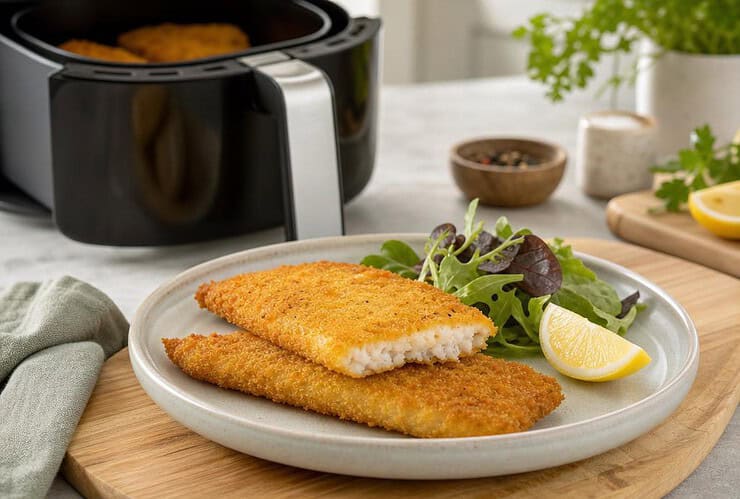 poisson pané surgelé airfryer temps de cuisson