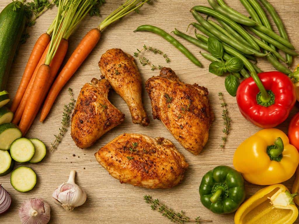 quel légumes pour accompagner le poulet froid