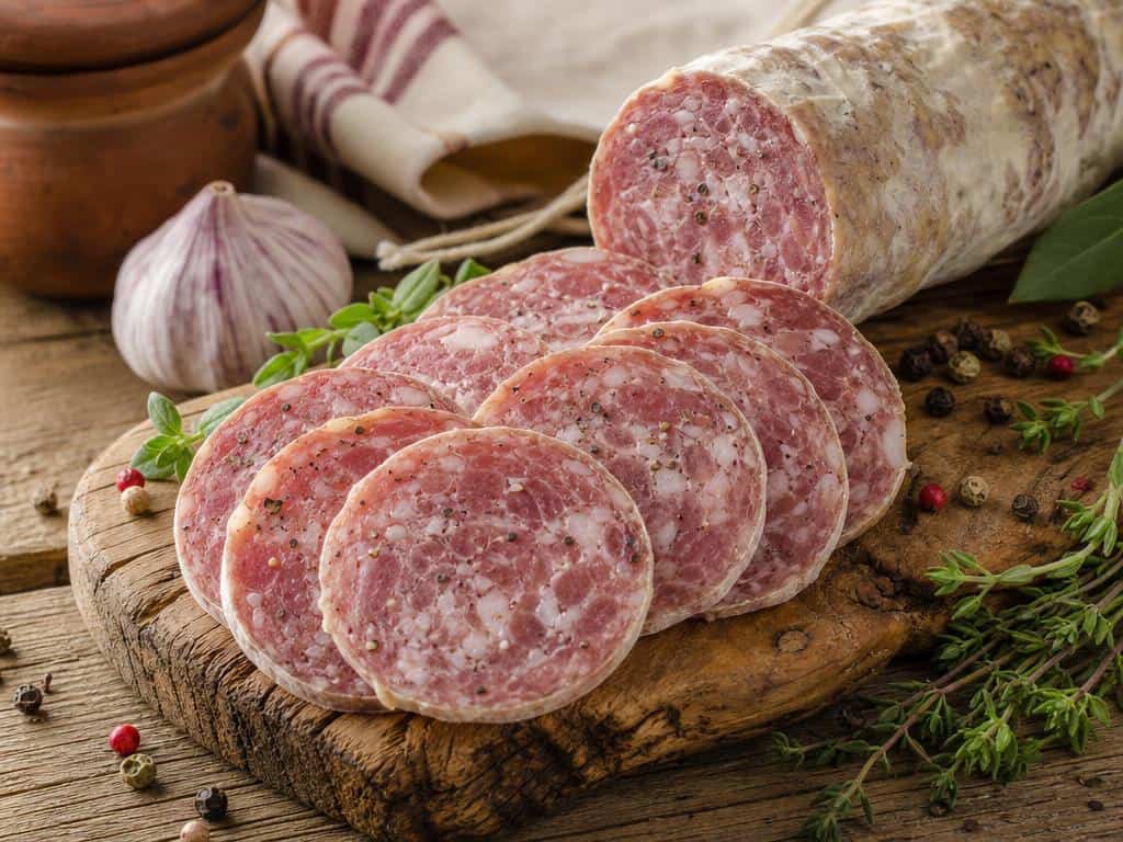 saucisson de canard maison