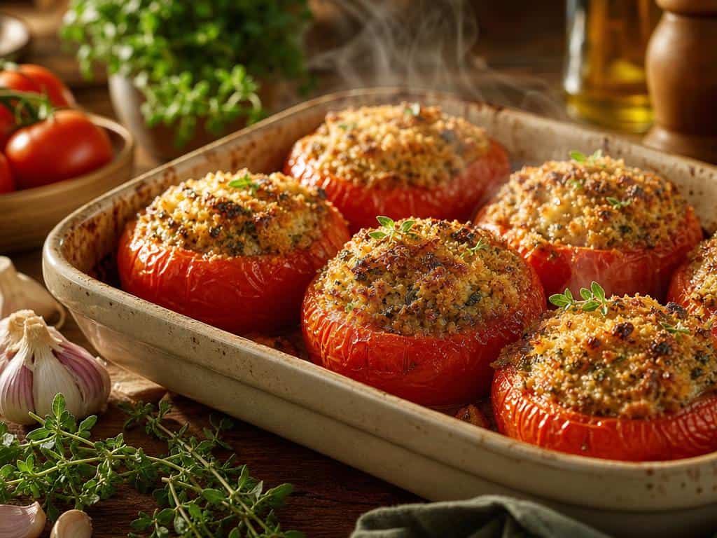 combien de temps tomates farcies riz au four