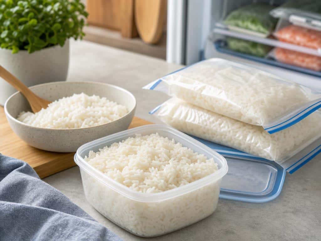peut on congeler du riz