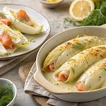 endives au saumon fumé et crème légère citronnée