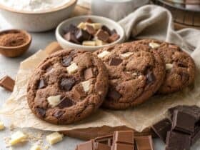 les cookies trois chocolats