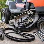 comment trouver référence courroie tracteur tondeuse
