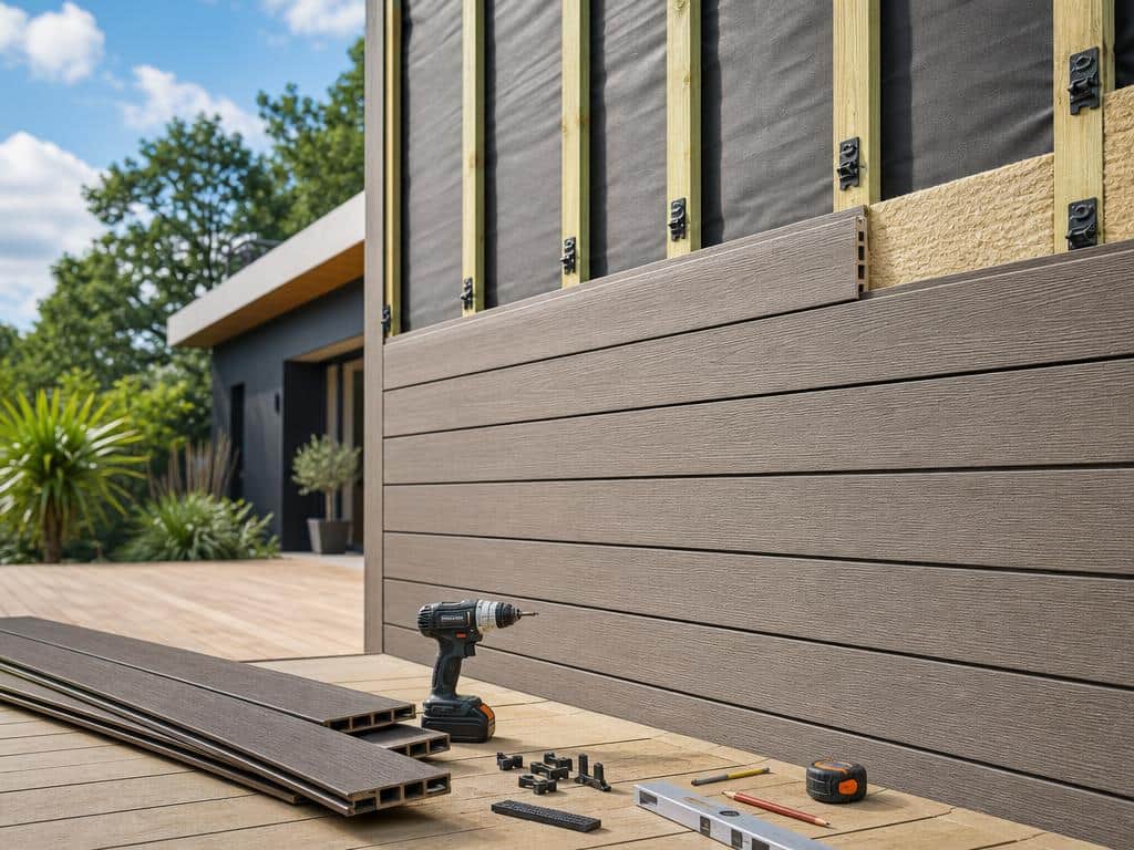 comment poser bardage composite duraplank evolution