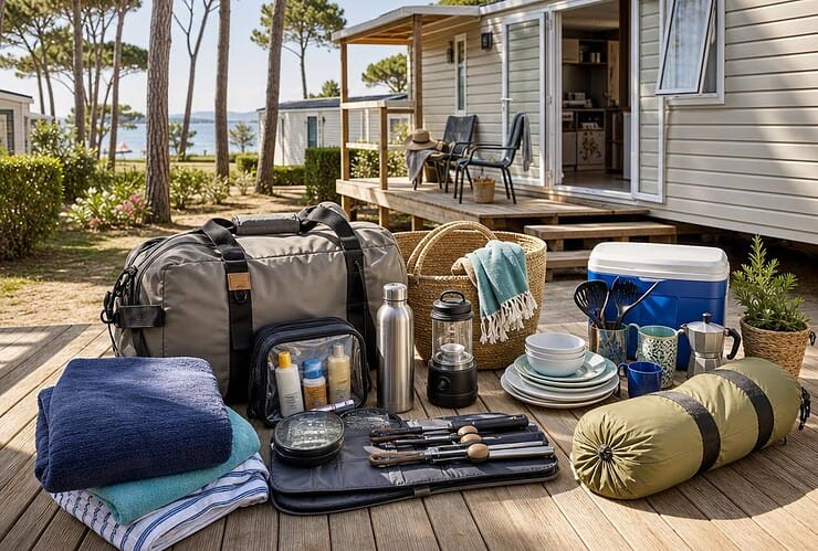 quoi emmener en camping mobil-home
