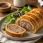 andouillette en robe de moutarde feuilletee
