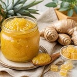 confiture express ananas gingembre confit en 5 min sans cuisson
