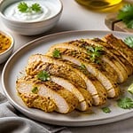 poitrine de poulet marinees au yogourt et au cari