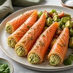 doigts de fatima au saumon et salsa avocada