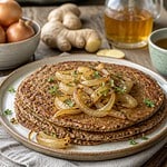 galettes de sarrasin aux oignons cidre et gingembre ig bas