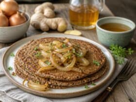 galettes de sarrasin aux oignons cidre et gingembre ig bas