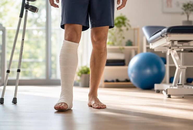 marcher sans béquille après fracture