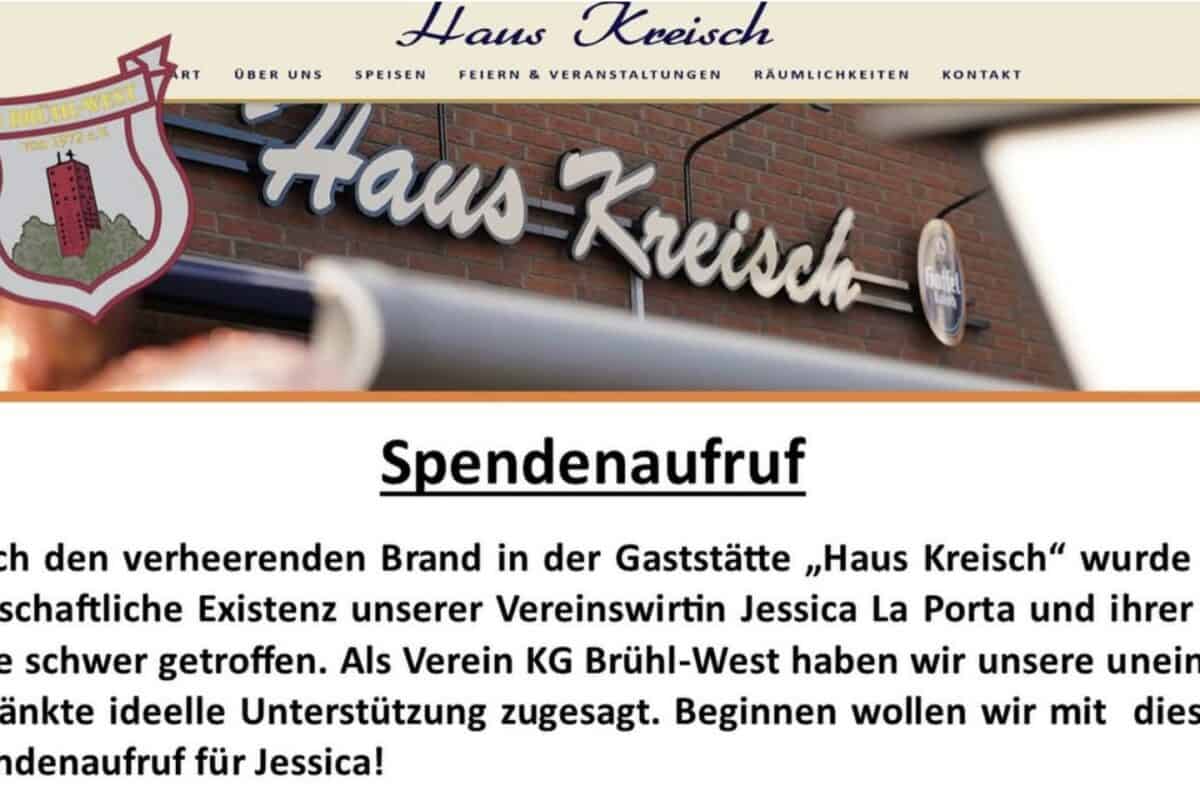 Brühls Karnevalisten starten Spendenaufruf für Wirtin!