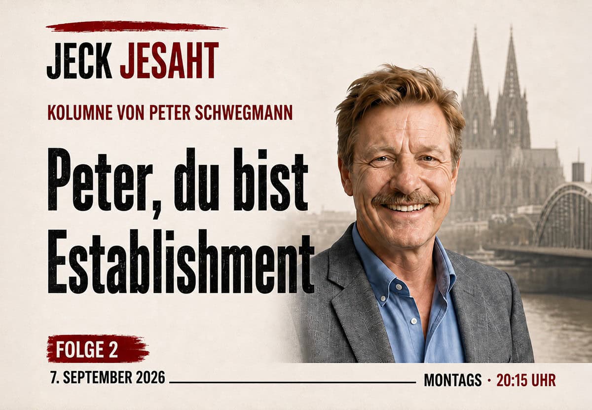Folge 2 der Kolumne "Jeck jesaht" von Peter Schwegmann am 7. September 2026