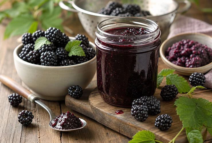 confiture de mûres sans pépins