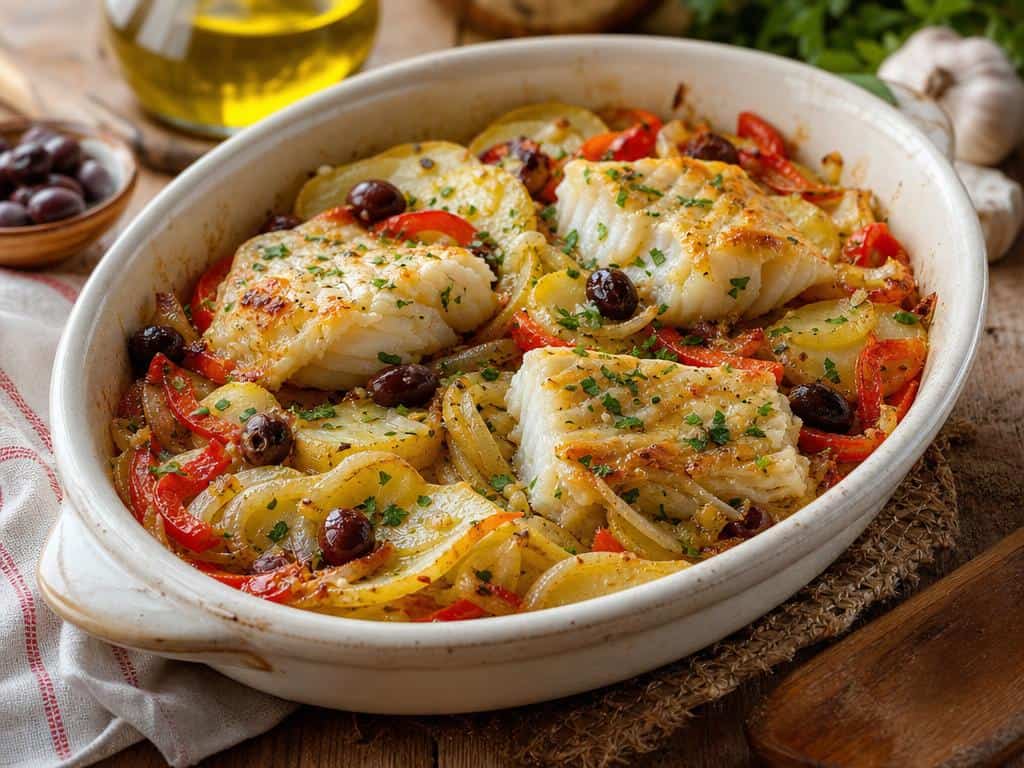 recette morue au four à la portugaise