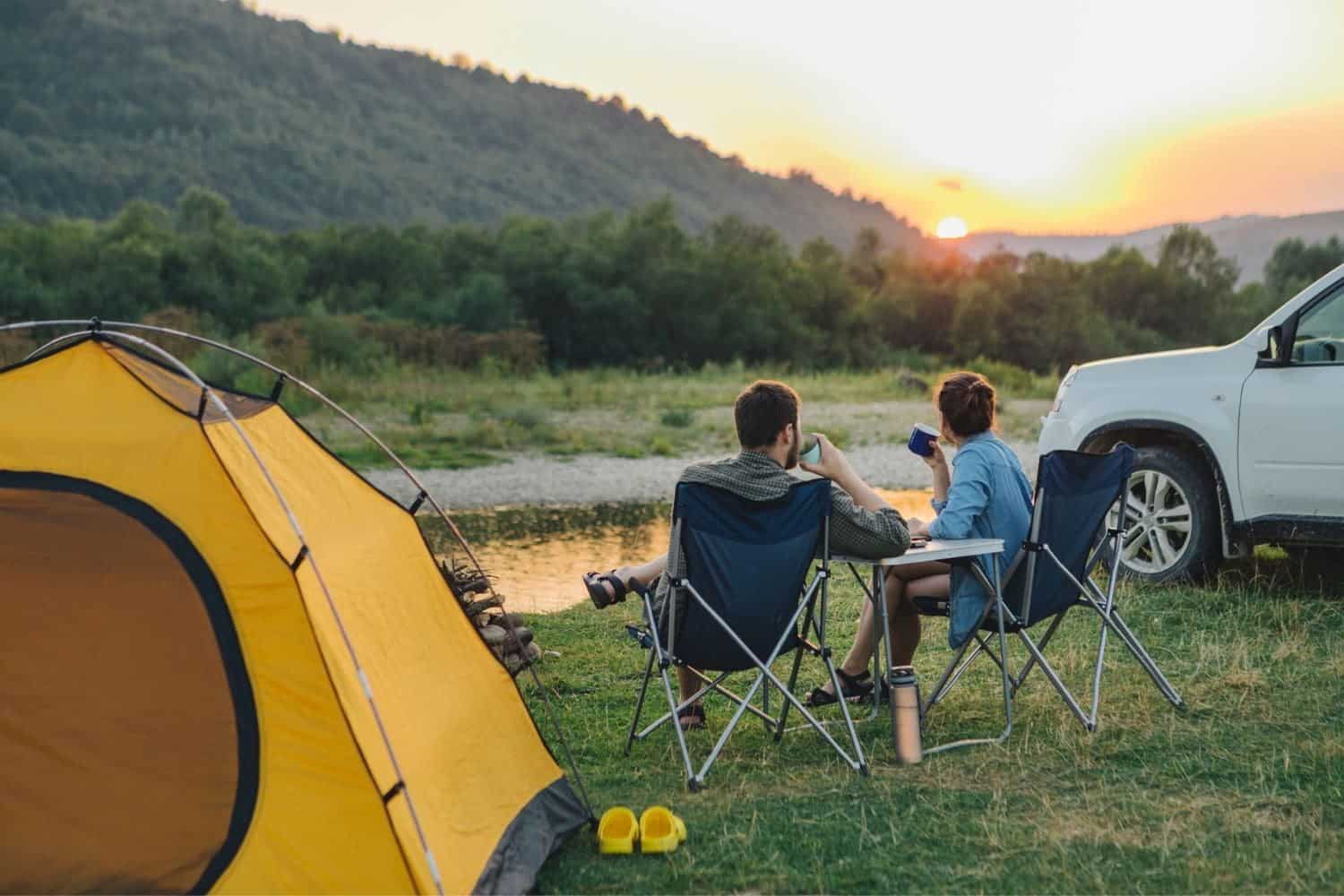 Camping près de la cascade de la Vis