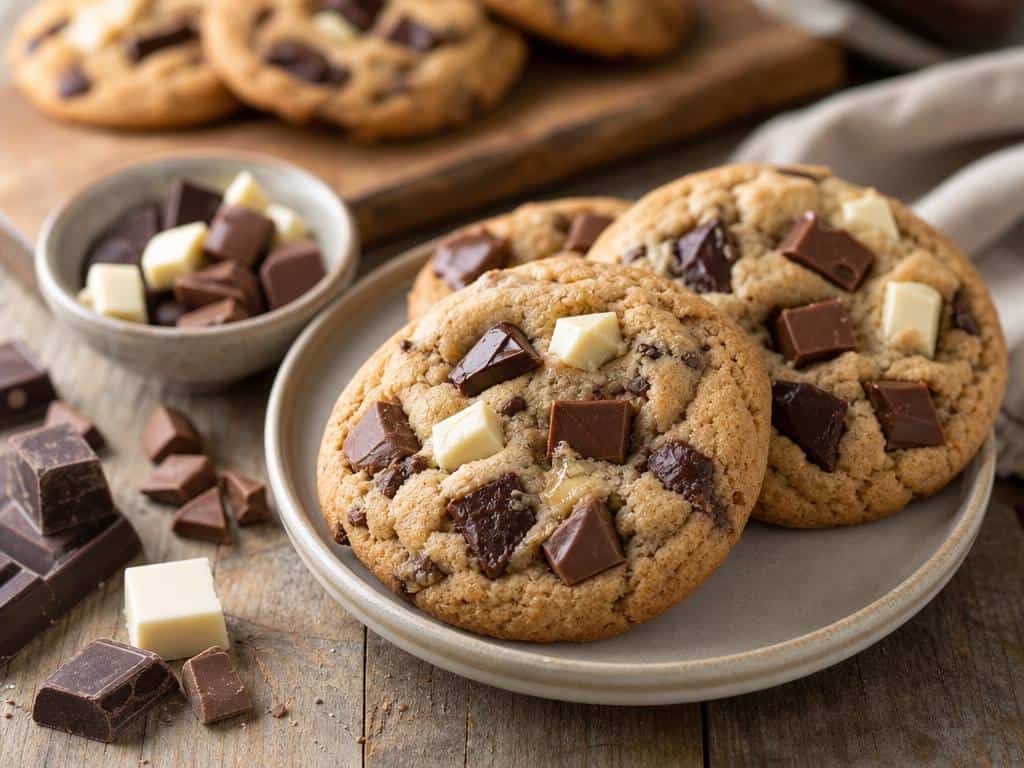 les cookies trois chocolats