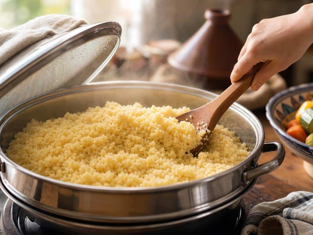 comment réchauffer la semoule de couscous