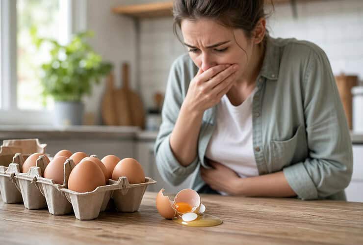 j'ai manger un oeuf perime que faire