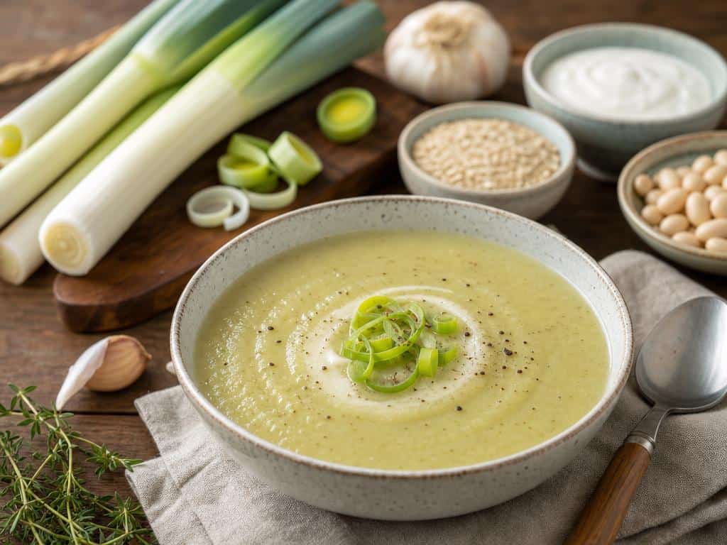 soupe aux poireaux sans pomme de terre