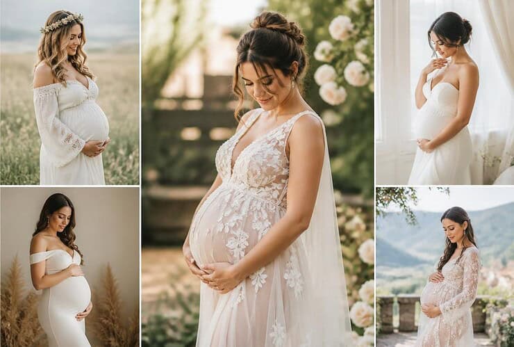 quelles sont les meilleures poses pour ses photos de mariage enceinte