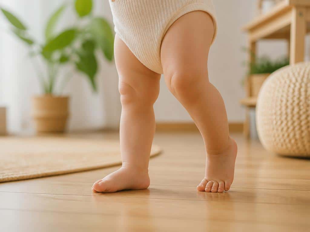 raisons de laisser marcher son bebe pieds nus