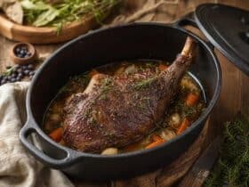 cuissot de chevreuil en cocotte en fonte