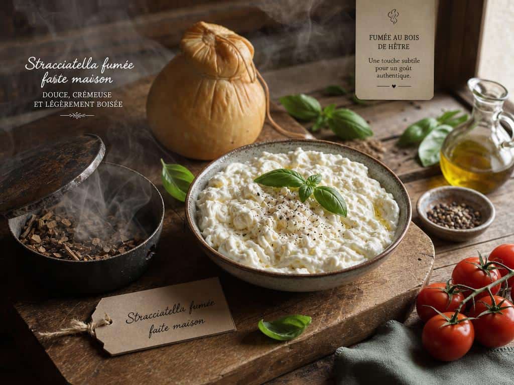 stracciatella fumée recette
