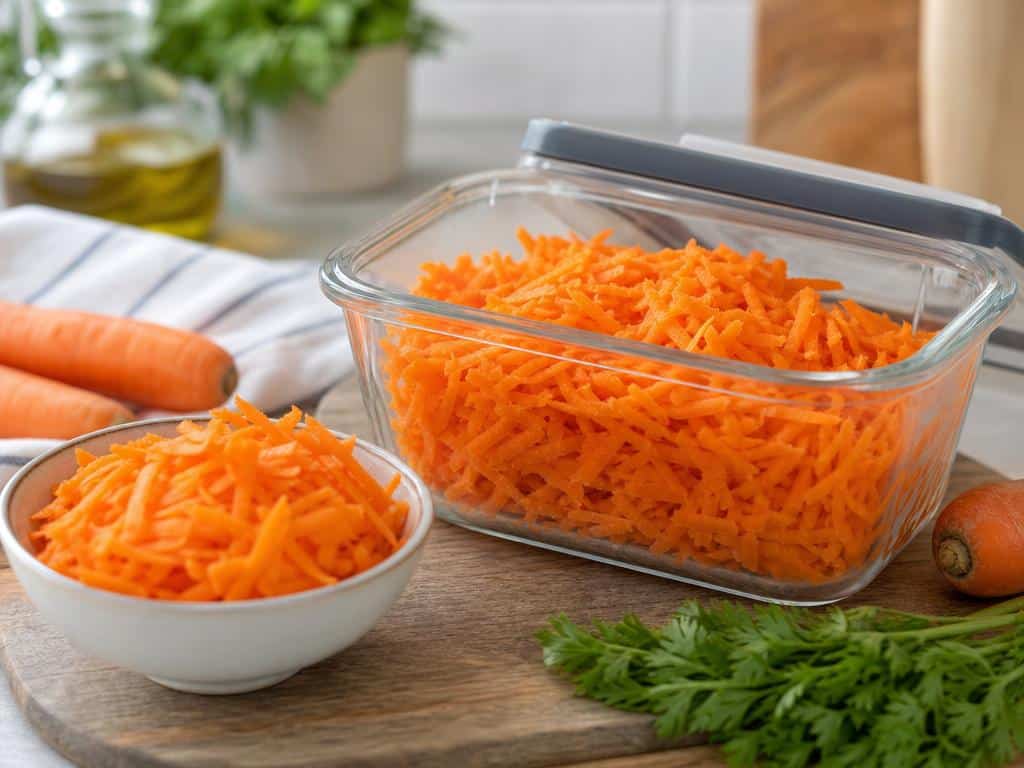 conserver des carottes rapées