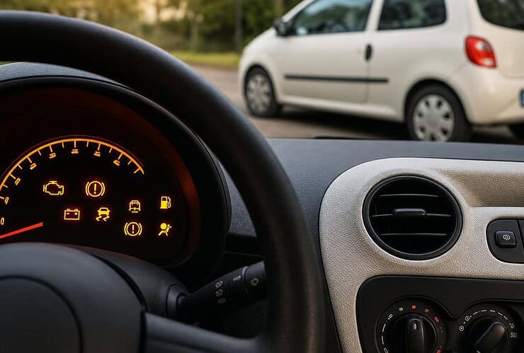 voyant orange twingo
