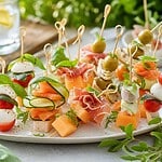 mini brochettes apéritives sans cuisson
