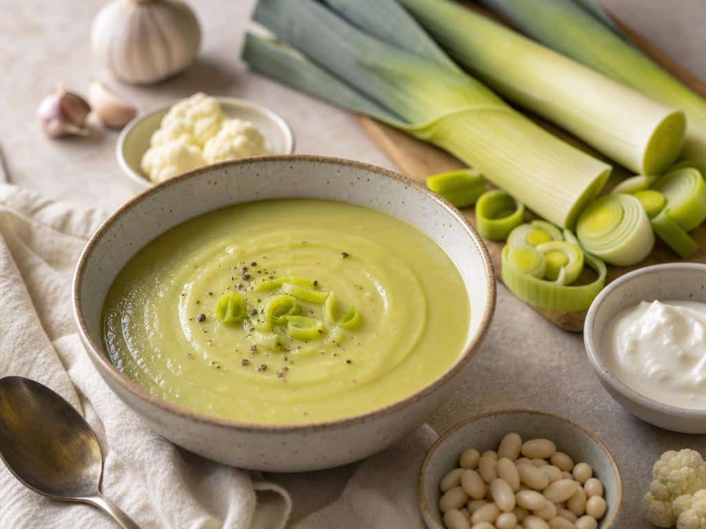 soupe aux poireaux sans pomme de terre