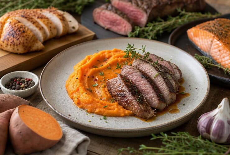 quelle viande pour accompagner une purée de patate douce