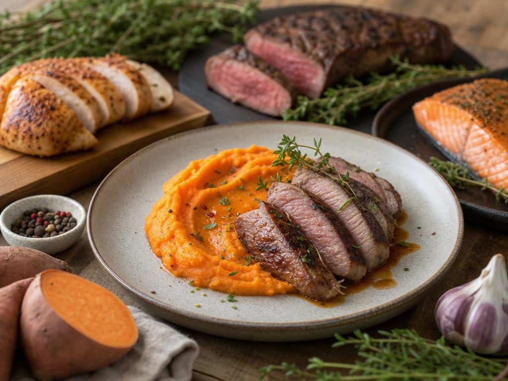 quelle viande pour accompagner une purée de patate douce