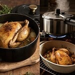 temps de cuisson pintade 1 kg 500 en cocotte