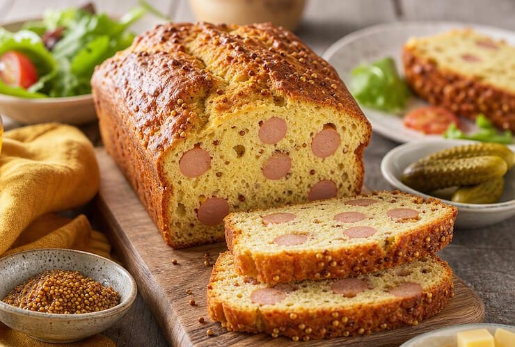 cake knacki moutarde