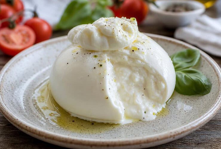 burrata qui pique la langue