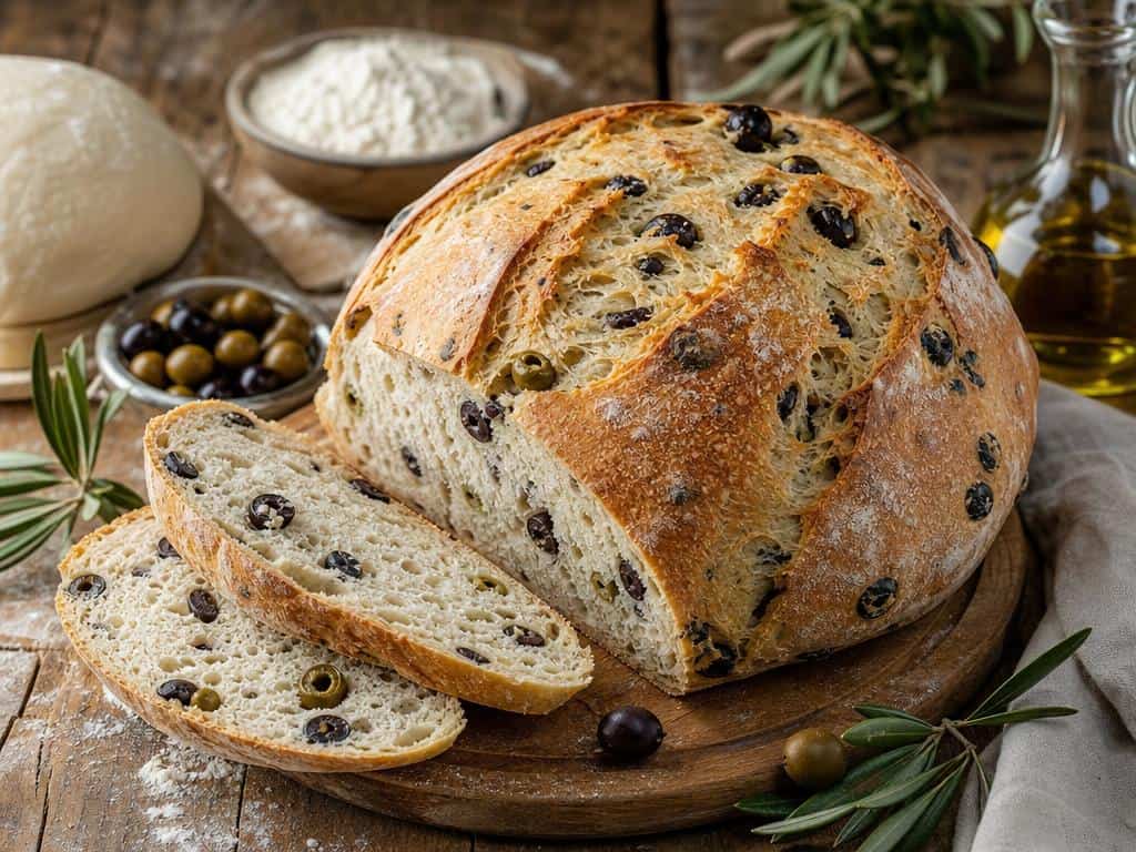 recette pain aux olives