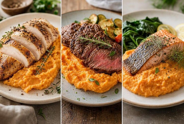 quelle viande pour accompagner une purée de patate douce