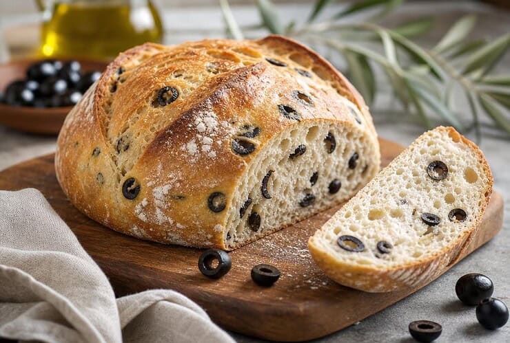 recette pain aux olives