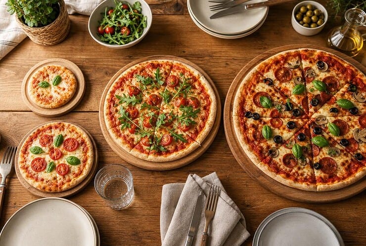 tailles pizza