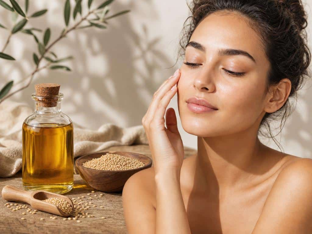 bienfaits de l'huile de sesame pour la peau