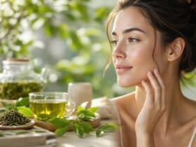 the vert bienfaits peau