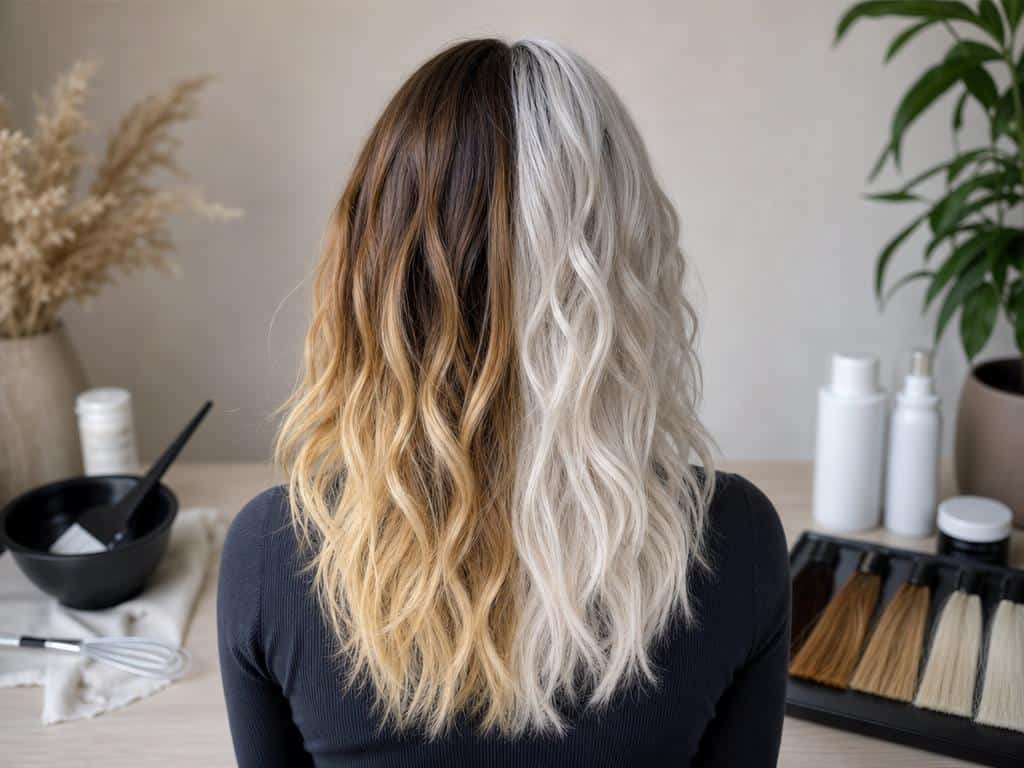 décolorer les cheveux en blanc