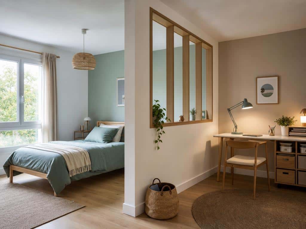 séparer une chambre en deux avec une seule fenêtre