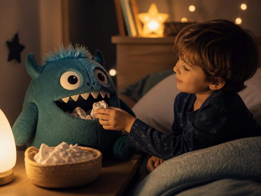 le monstre mange soucis une astuce pour aider les enfants a dormir
