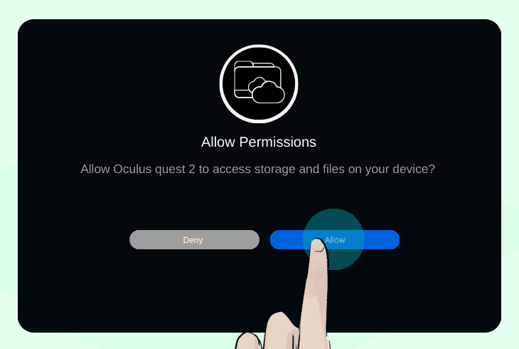 Oculus Quest 2 Keeps Disconnecting From PC? (Easy Fix!) 3 deny the storage permission prompt