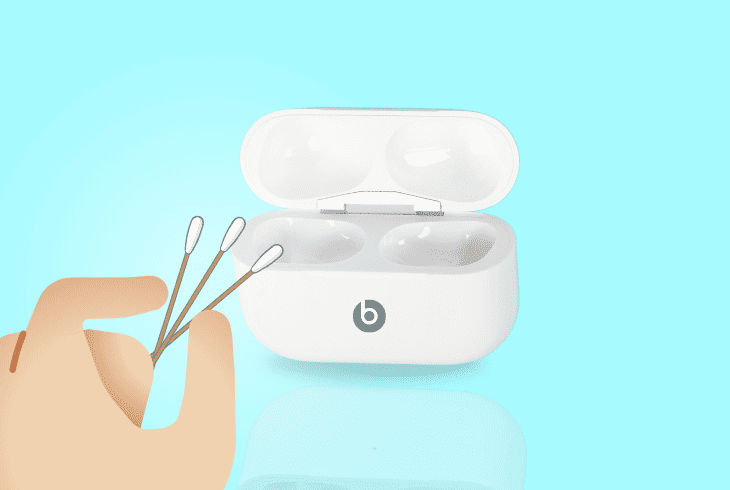 Beats Studio Buds One Side Not Working? - Easy Fix Guide 6 clean cotton swab charging case